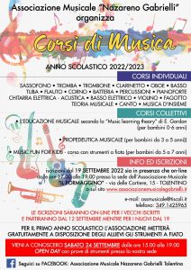 Ripresa Corsi di Musica