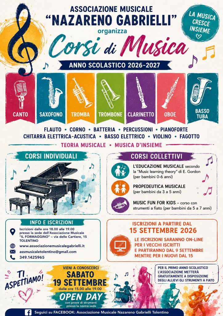 Corsi di Musica A.S. 2026/2027